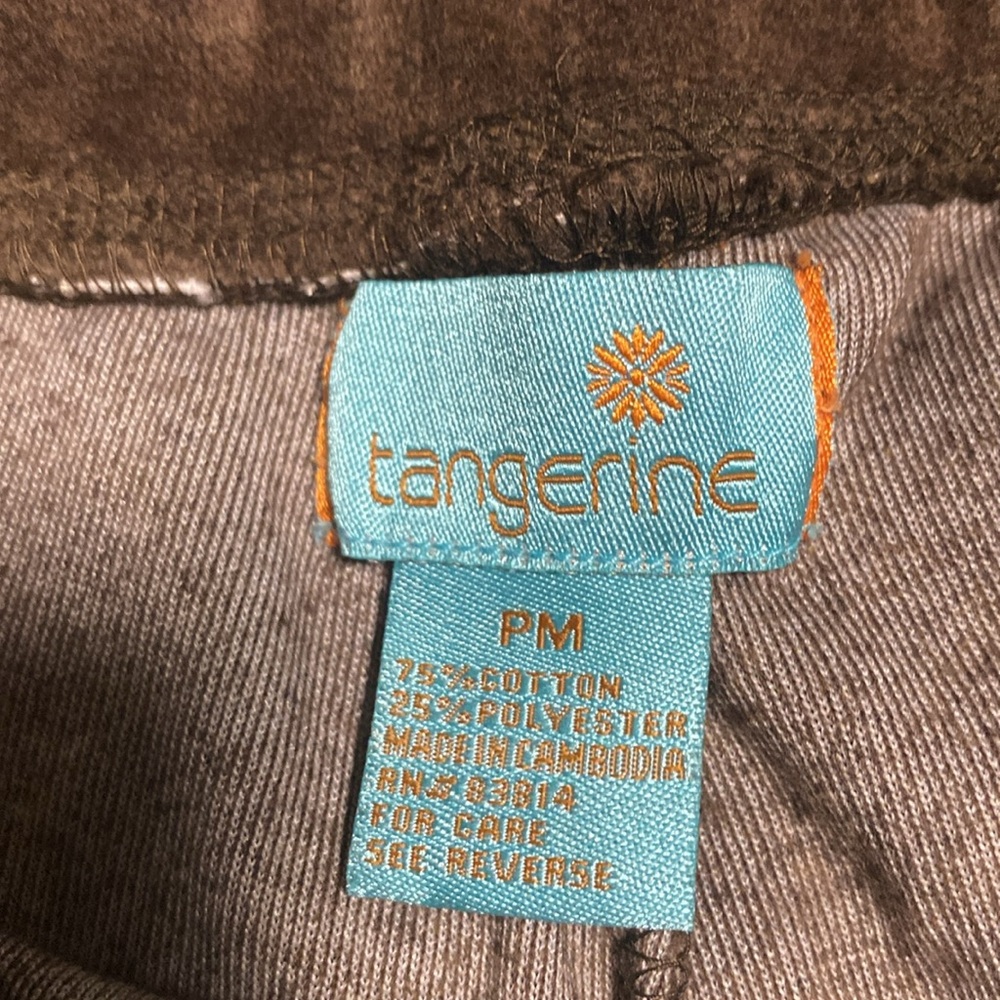 Tangerine 90’s Vintage brown velour lounge pants size PM super soft and cozy - Picture 3 of 5